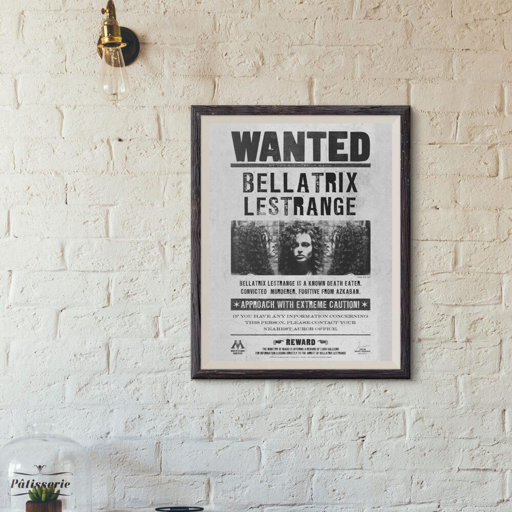 Bellatrix Lestrange Aranıyor Posteri 30×42 cm A3 Lisanslı Kuşe Kağıt HD Baskı